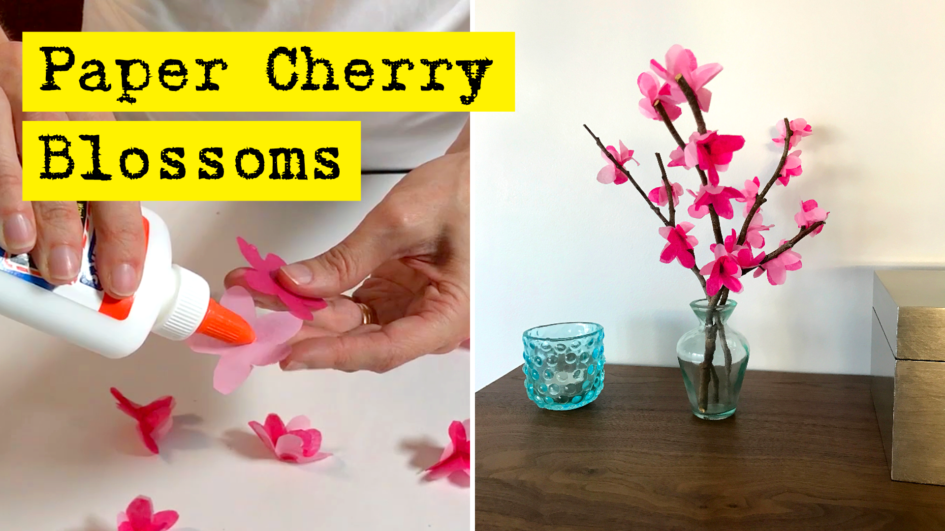 How To Make Paper Cherry Blossoms by DIY Presto!