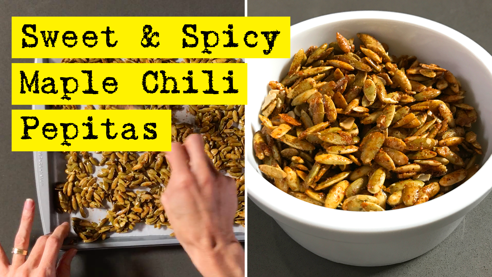 Easy Sweet and Spicy Maple Chili Pepitas Recipe by DIY Presto!