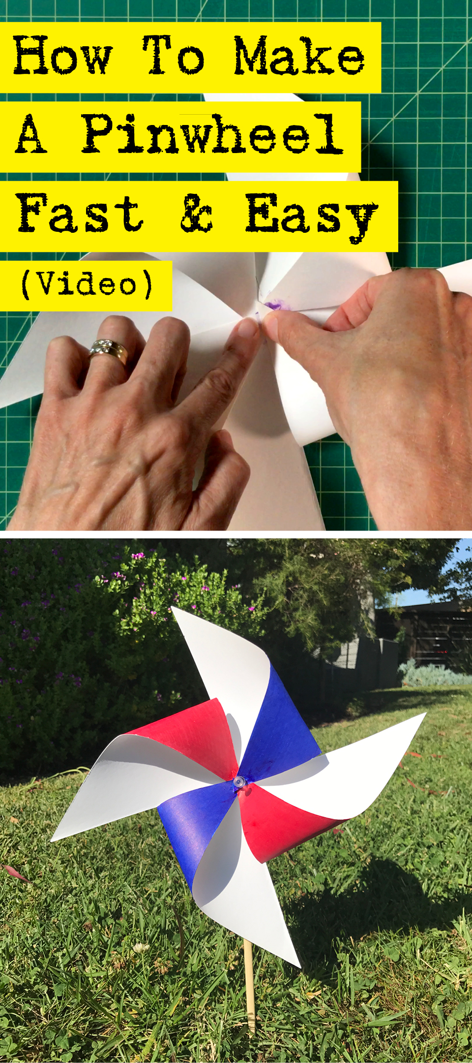 How To Make A Pinwheel - Fast & Easy - By DIY Presto!