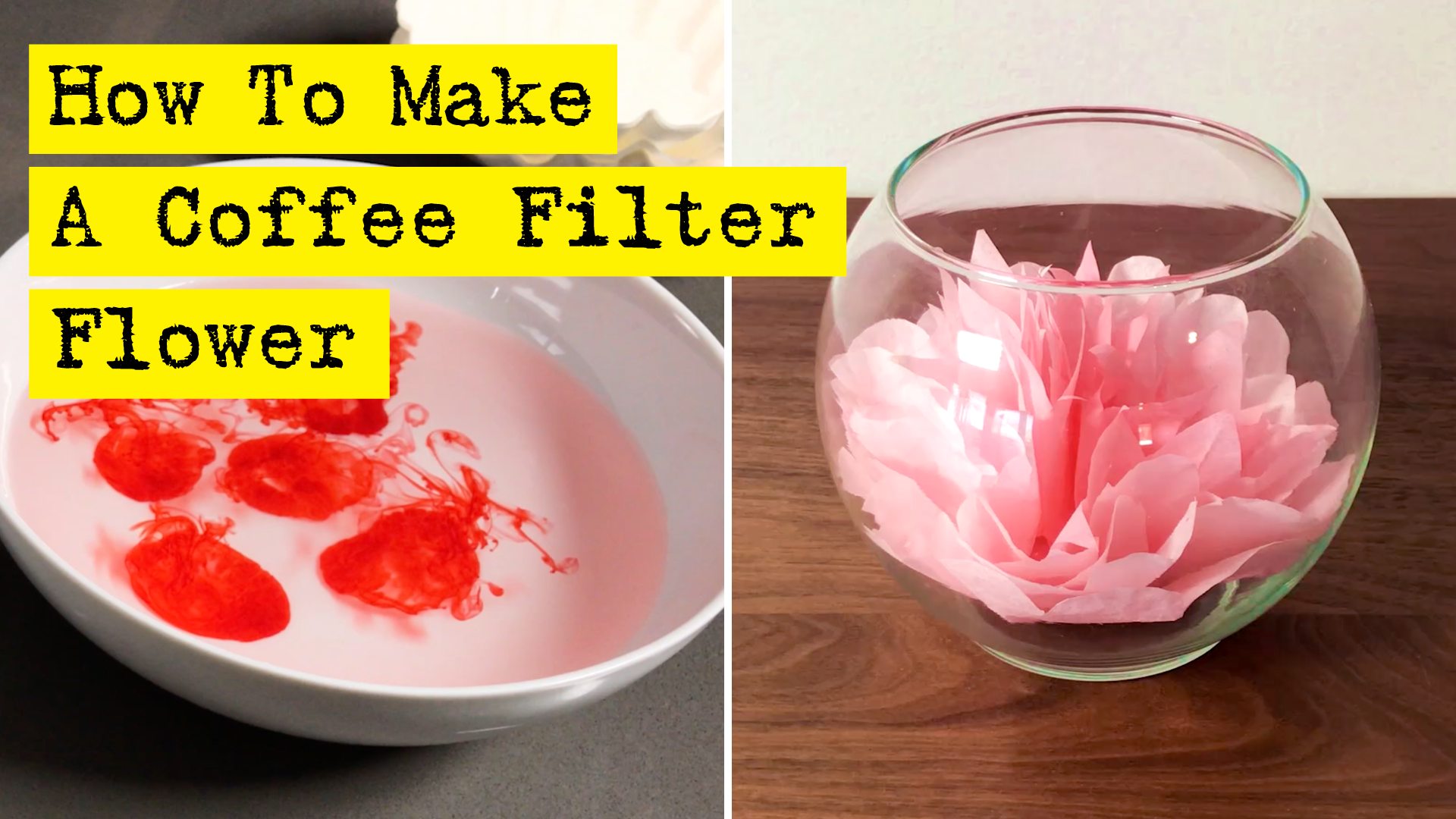 How To Make A Coffee Filter Flower by DIY Presto!