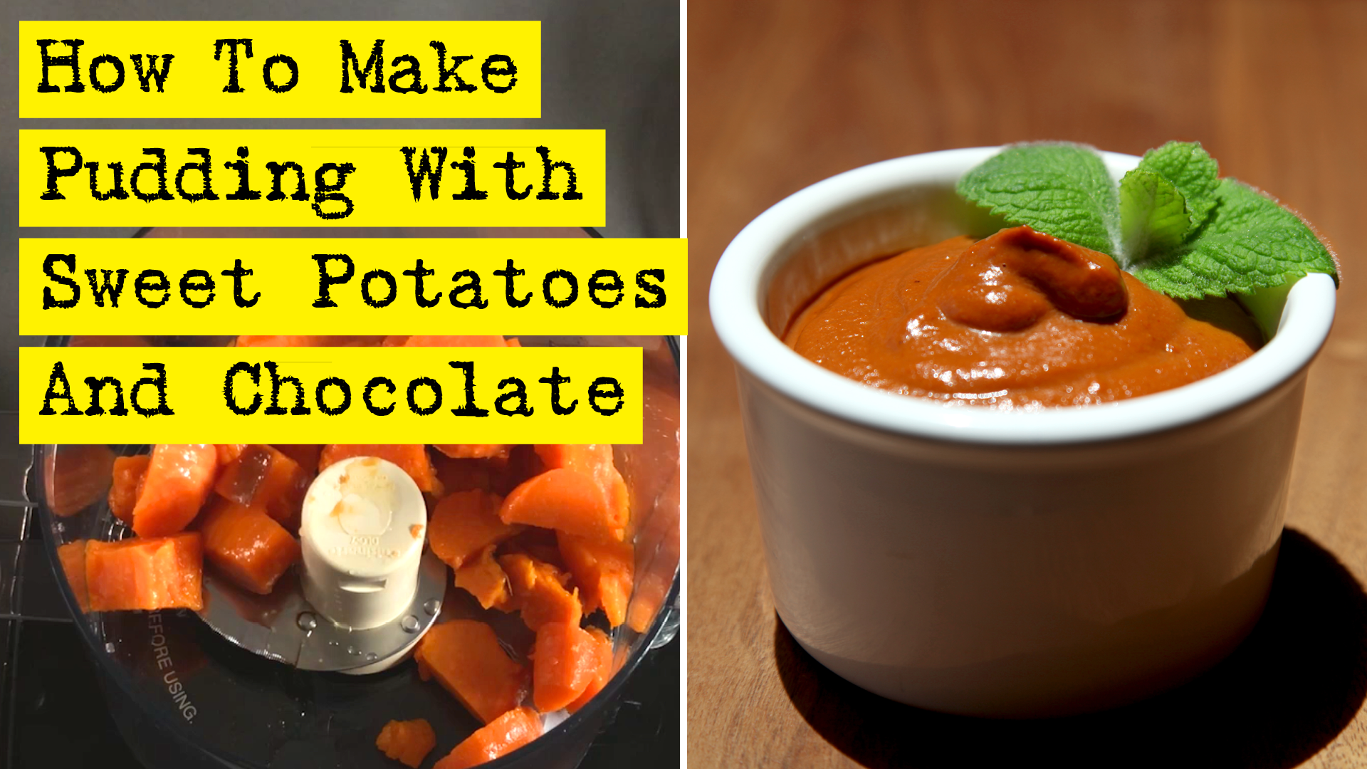 How To Make Pudding With Sweet Potatoes And Chocolate - by DIY Presto!