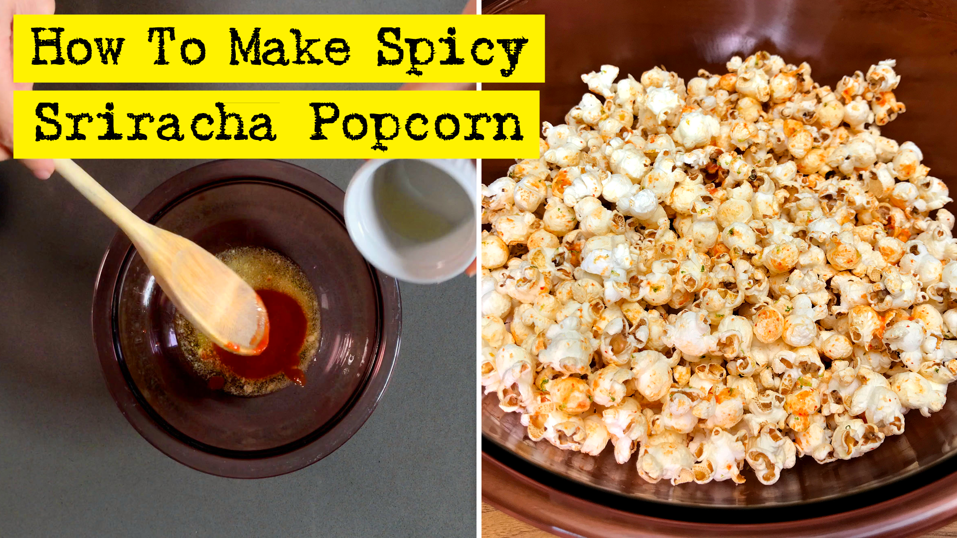 How To Make Spicy Sriracha Popcorn by DIY Presto!